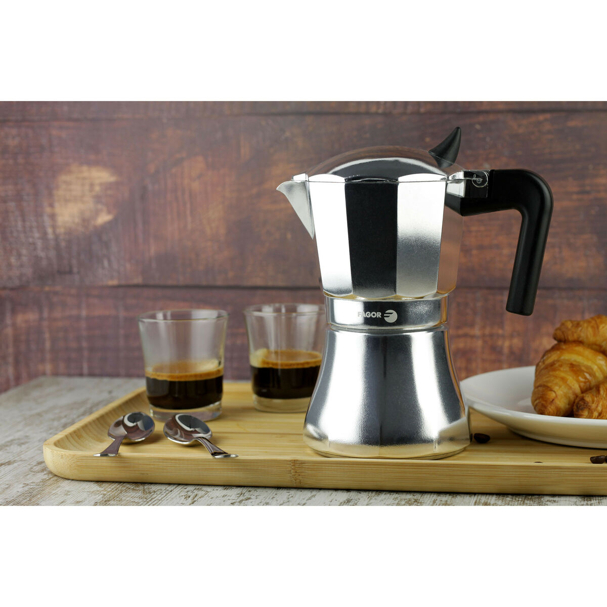 Cafetera Italiana Fagor Aluminio